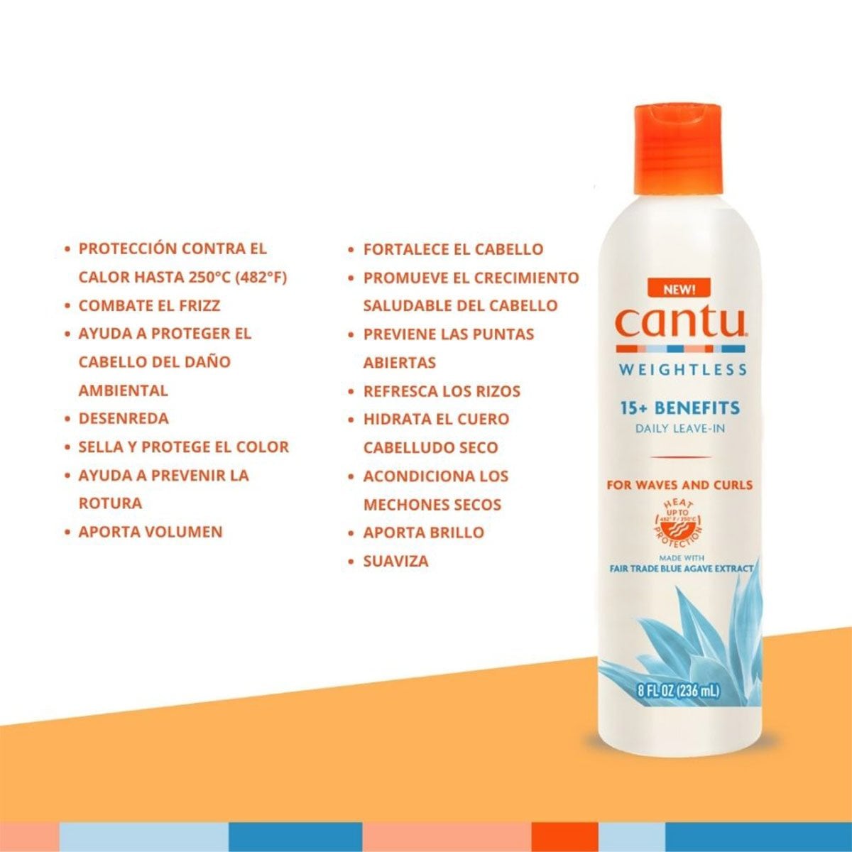 SPRAY ACONDICIONADOR CANTU WEIGHTLESS SMOOTHING LEAVE-IN - 3