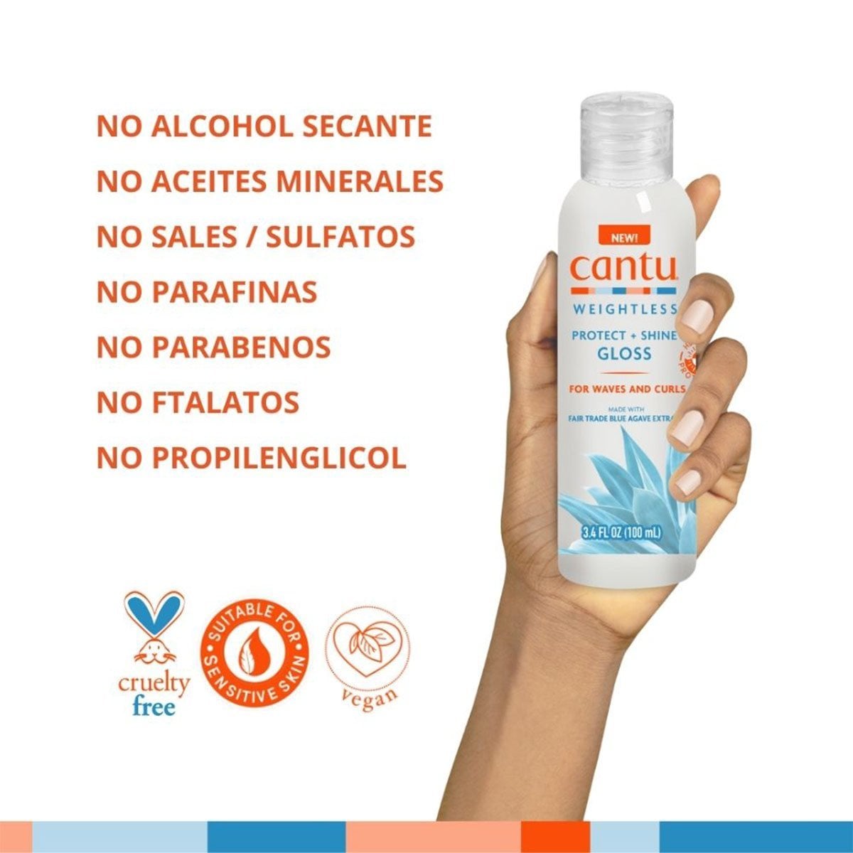 GLOSS CAPILAR CANTU WEIGHTLESS SMOOTHING SHINE - 2