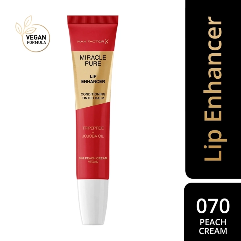 LIPGLOSS MAX FACTOR MIRACLE PURE LIP ENHANCER PEACH CREAM - 1
