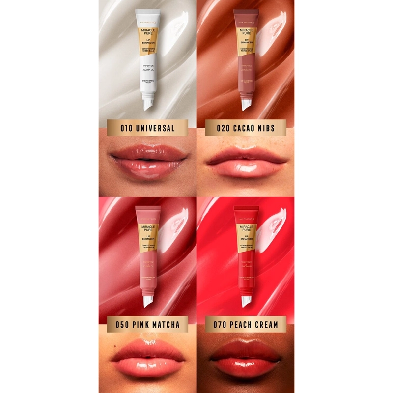 LIPGLOSS MAX FACTOR MIRACLE PURE LIP ENHANCER PEACH CREAM - 4