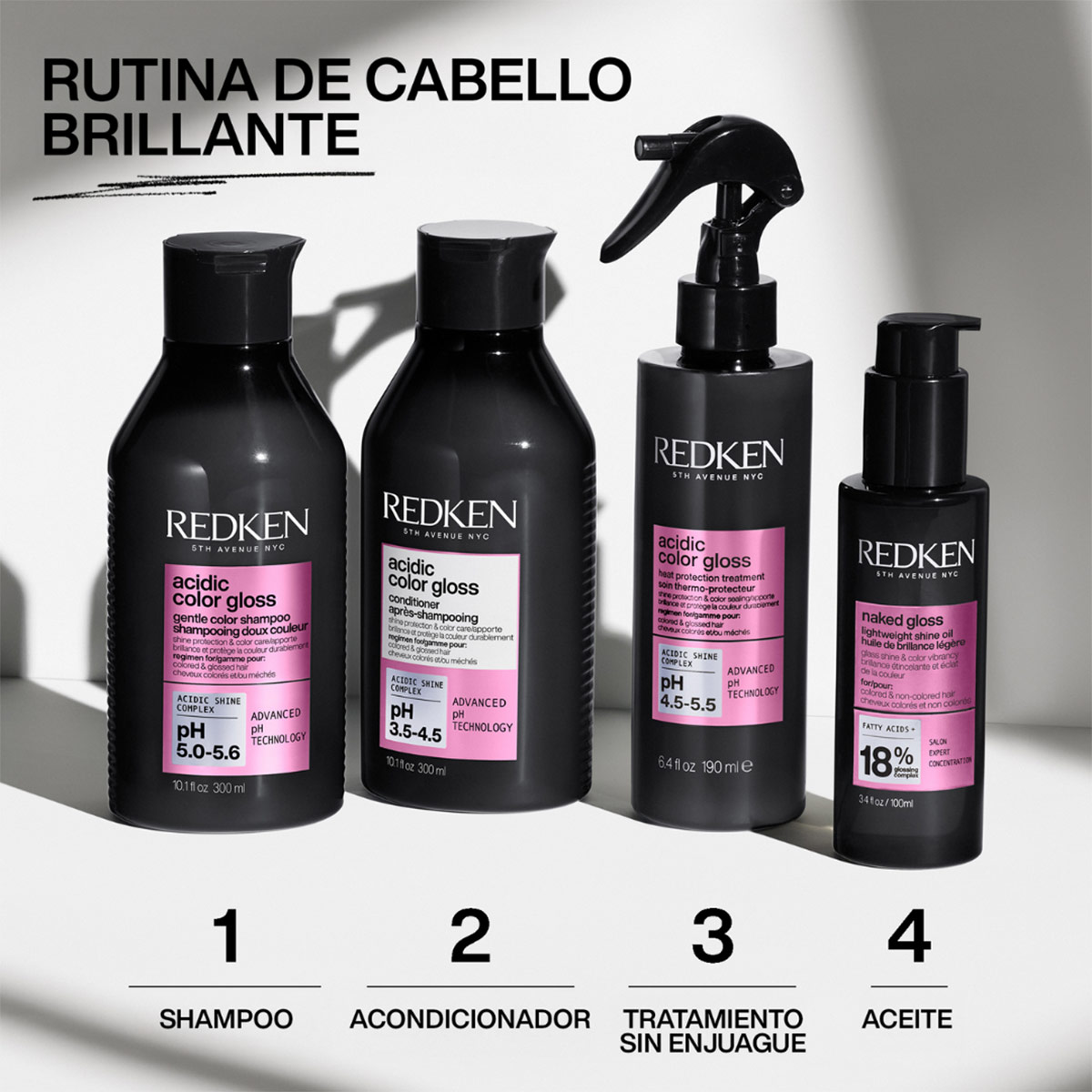 ACEITE CAPILAR REDKEN NAKED GLOSS 100 ML - 8