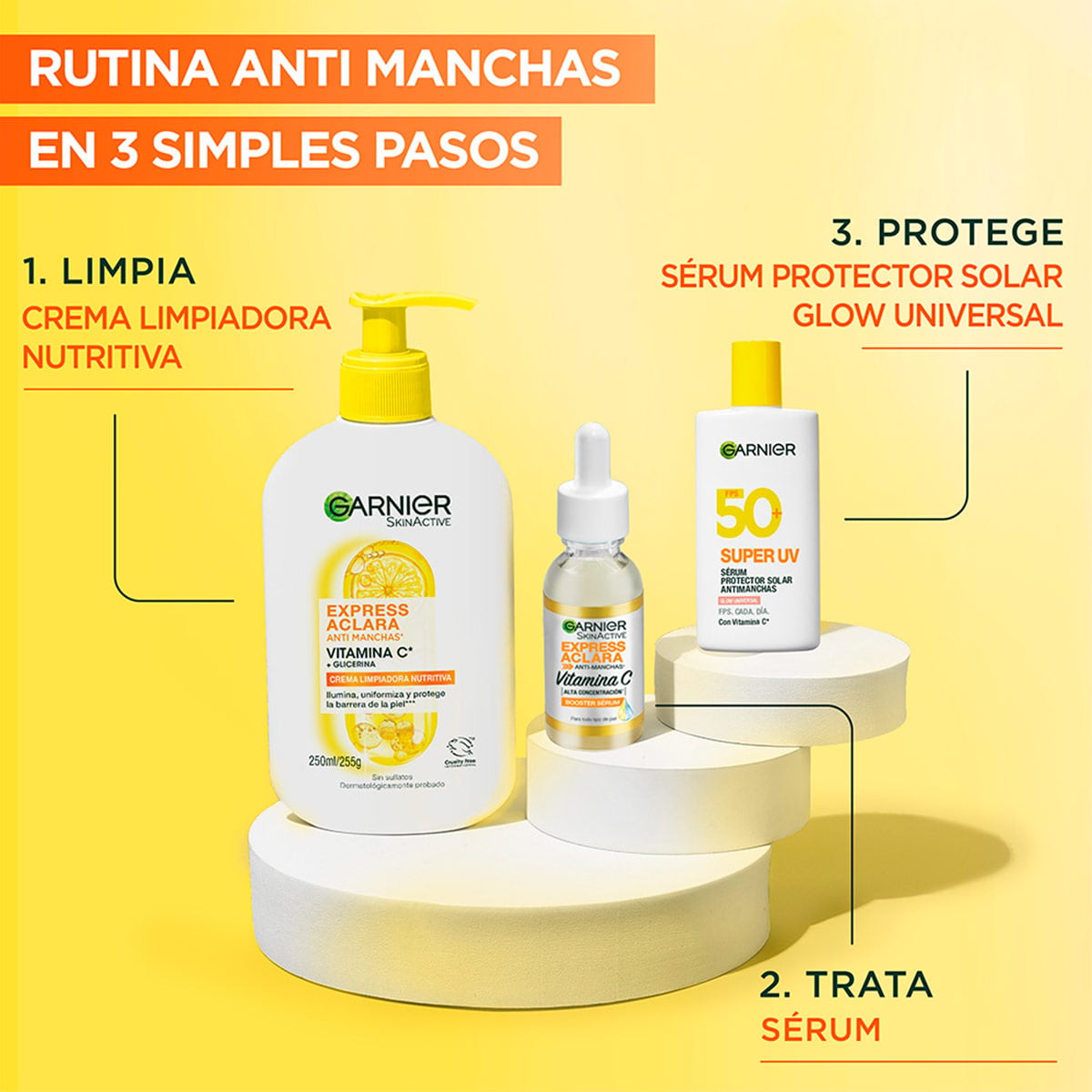 PROTECTOR SOLAR GARNIER FACIAL FLUIDO SUPER UV ANTIMANCHAS - 10