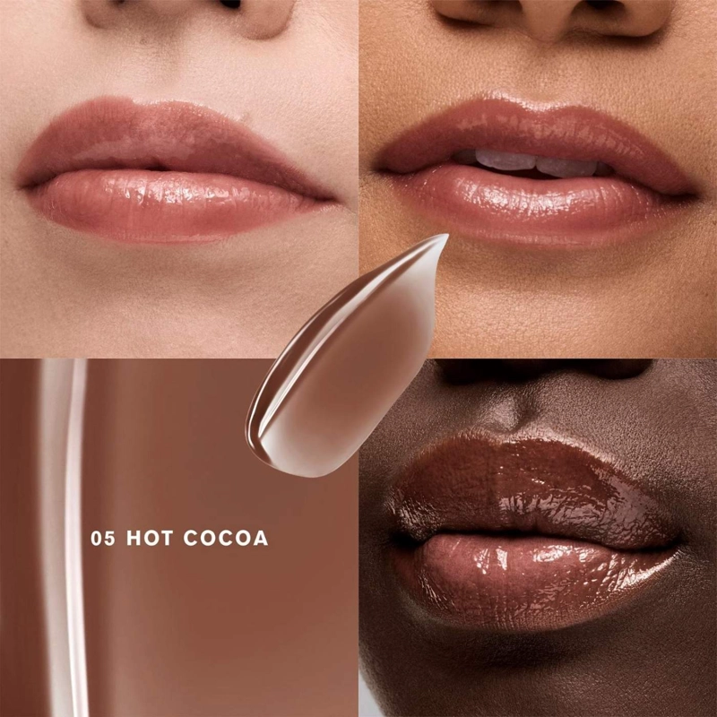 ESTEE LAUDER GLOSS GLOSSY POUT LIP OIL HOT COCOA - 2