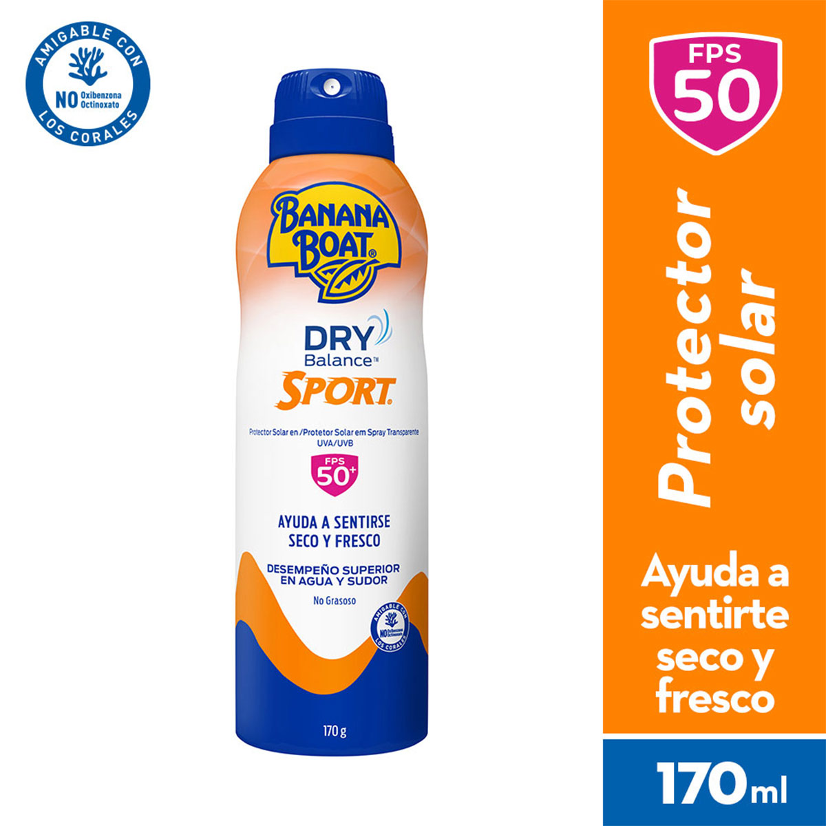 PROTECTOR SOLAR BANANA BOAT DRY BALANCE SPORT SPF50+ x 170 G - 2