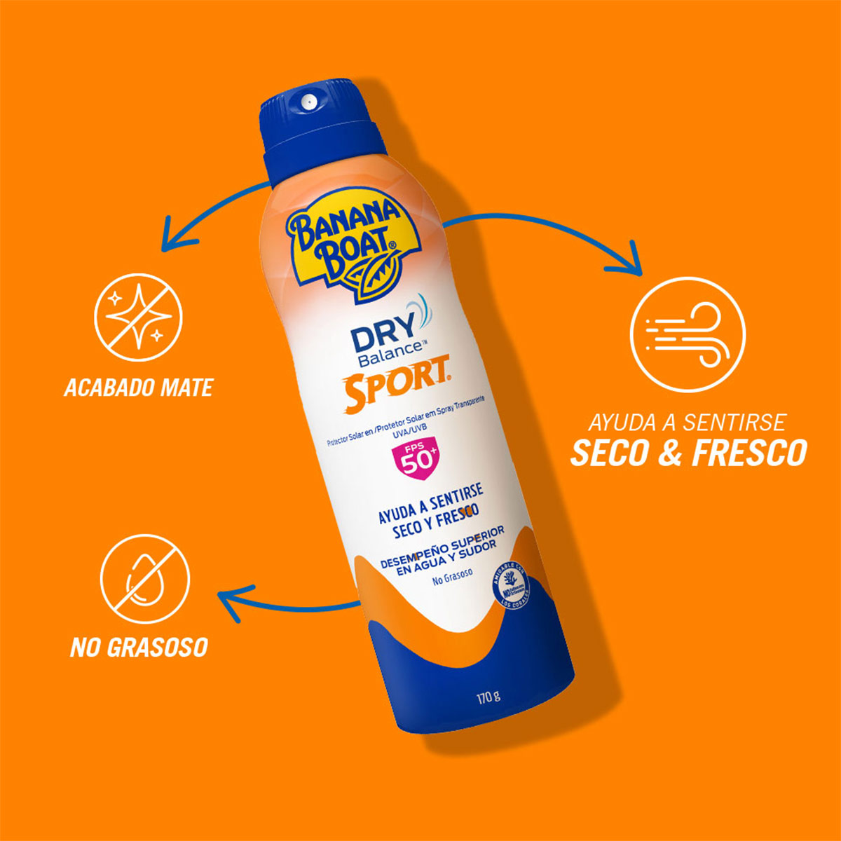PROTECTOR SOLAR BANANA BOAT DRY BALANCE SPORT SPF50+ x 170 G - 3