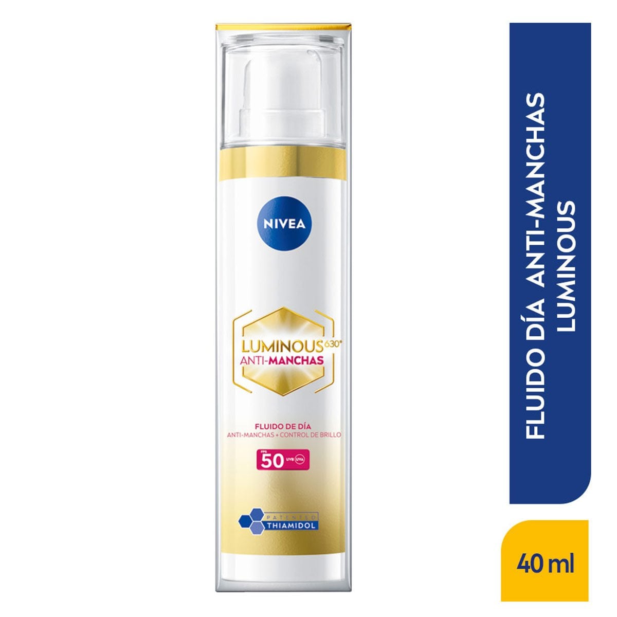 FLUIDO FACIAL DÍA NIVEA LUMINOUS 630 ANTIMANCHAS FPS50 40 ML - 1