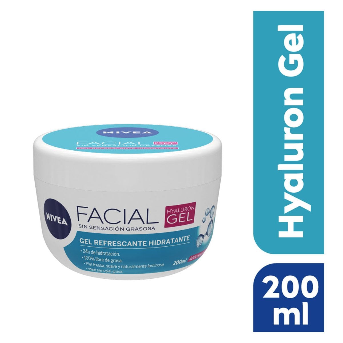 FACIAL HYALURON GEL NIVEA CON ÁCIDO HIALURÓNICO 200 ML - 1