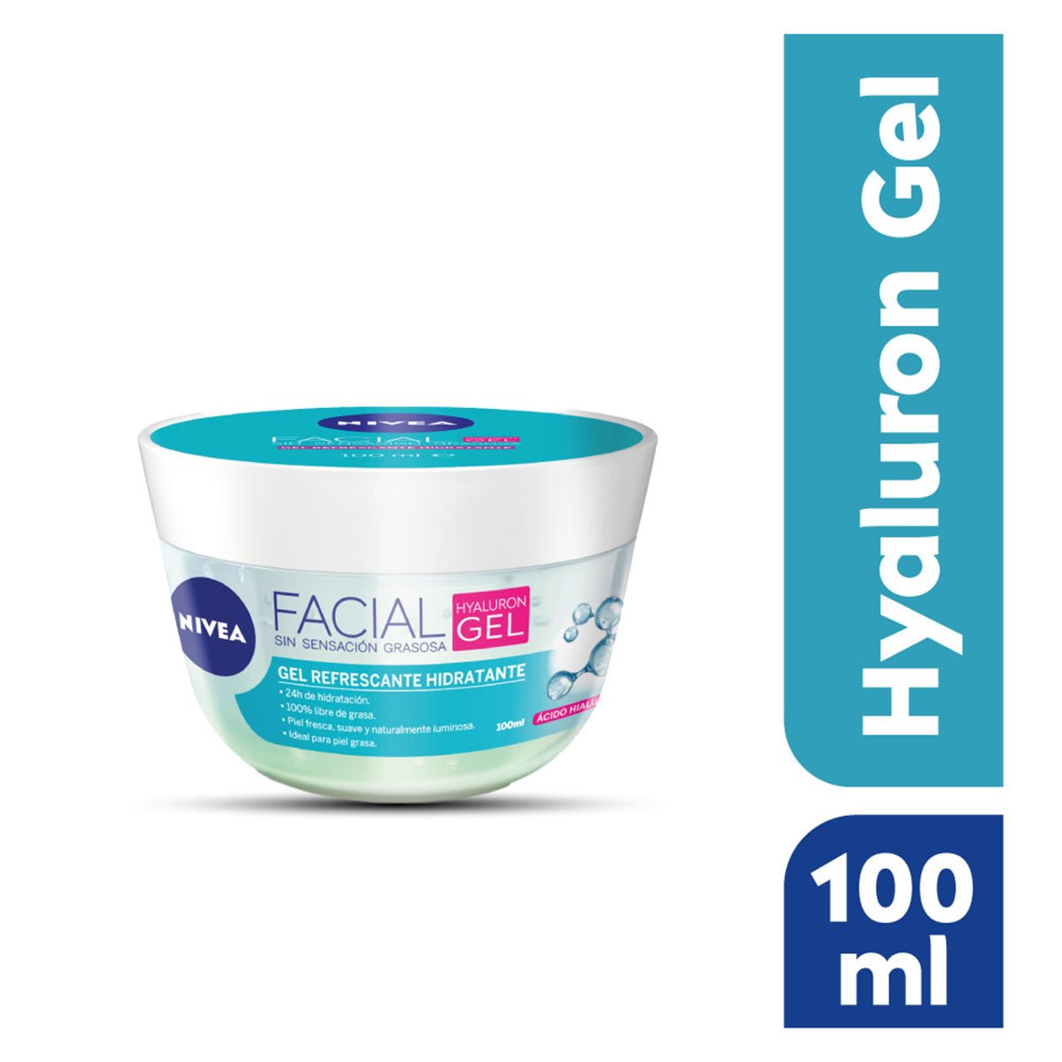 FACIAL HYALURON GEL NIVEA CON ÁCIDO HIALURÓNICO 100 ML - 1