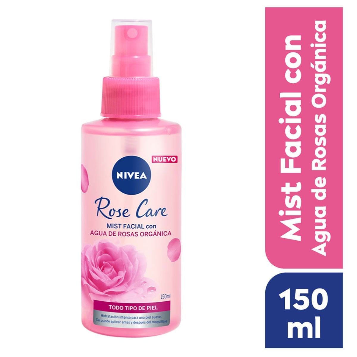 MIST SPRAY FACIAL REFRESCANTE NIVEA ROSE CARE 150 ML - 1