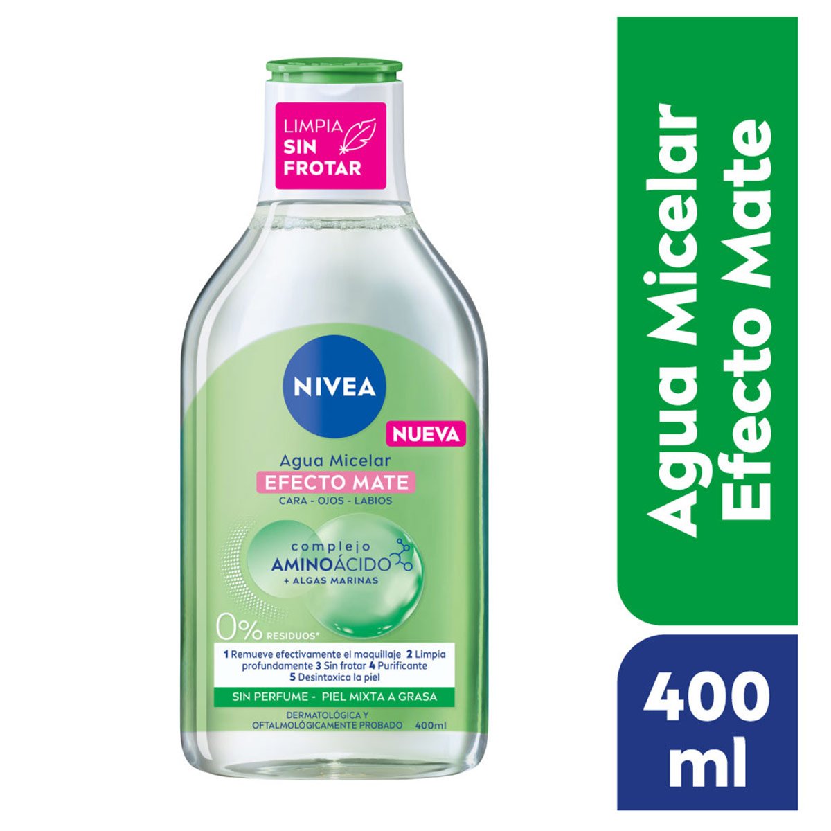 AGUA MICELAR EFECTO MATE NIVEA 400 ML - 1