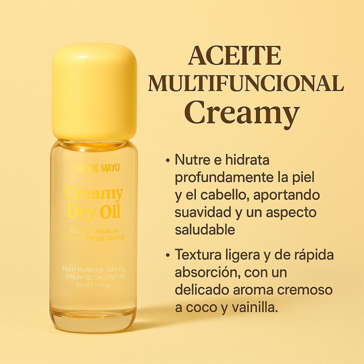 ACEITE CORPORAL Y CAPILAR FLOR DE MAYO CREAMY DRY OIL 50 ML - 2
