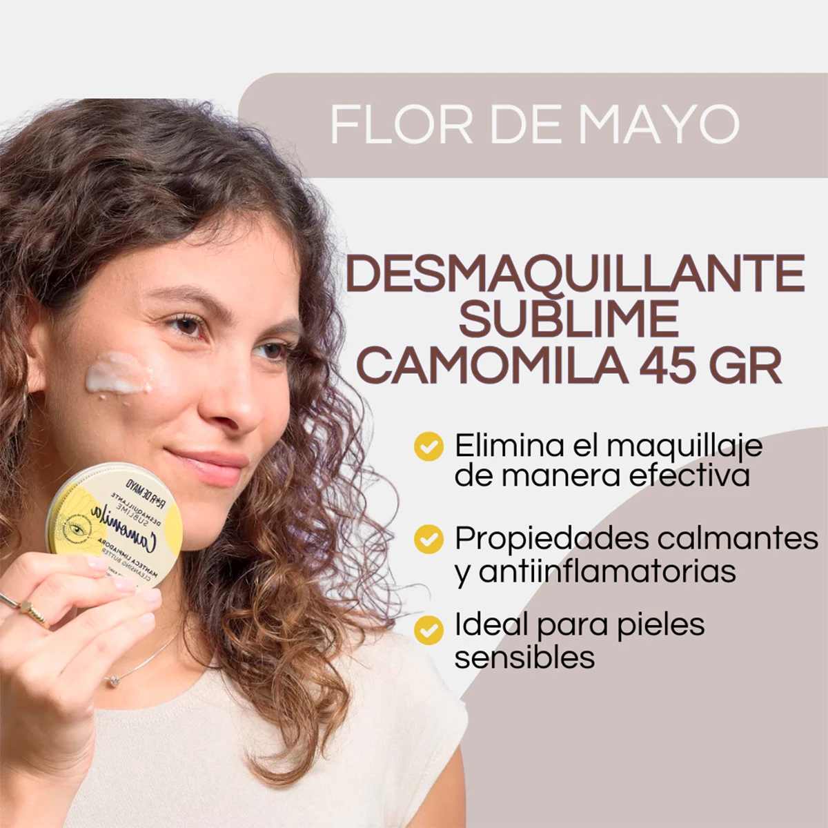 DESMAQUILLANTE FLOR DE MAYO DESMAQUILLANTE SUBLIME CAMOMILA 45 G - 2