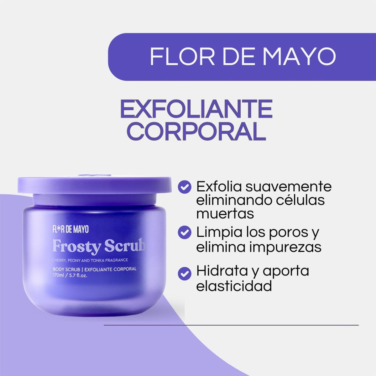 EXFOLIANTE CORPORAL FLOR DE MAYO EXFOLIANTE CORPORAL FROSTY 170 ML - 2