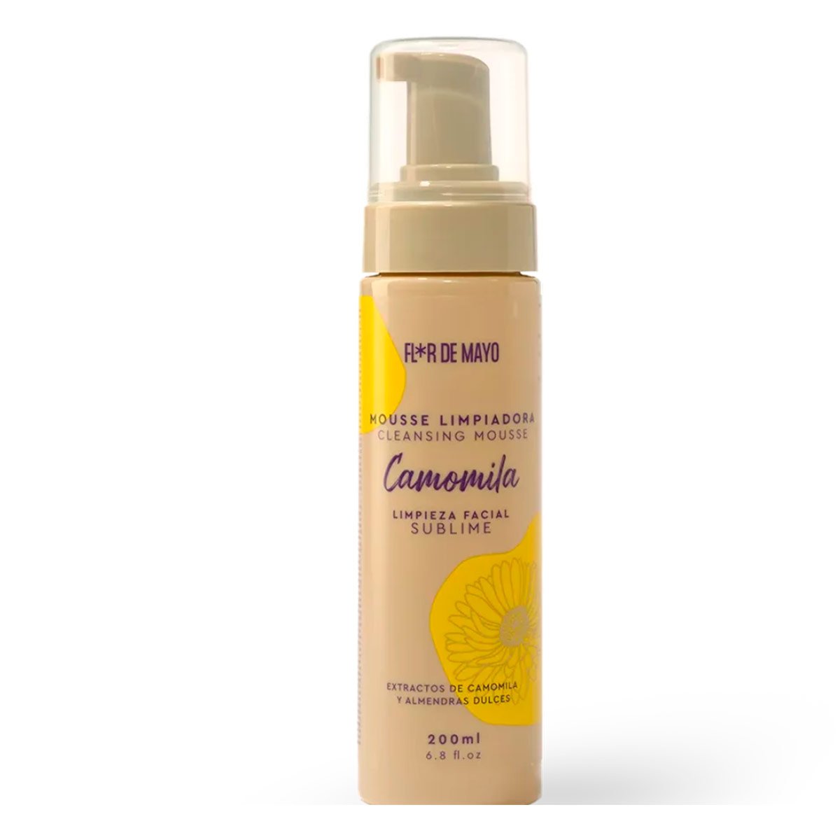 MOUSE LIMPIADOR FLOR DE MAYO MOUSSE LIMPIADORA CAMOMILA 200 ML - 1