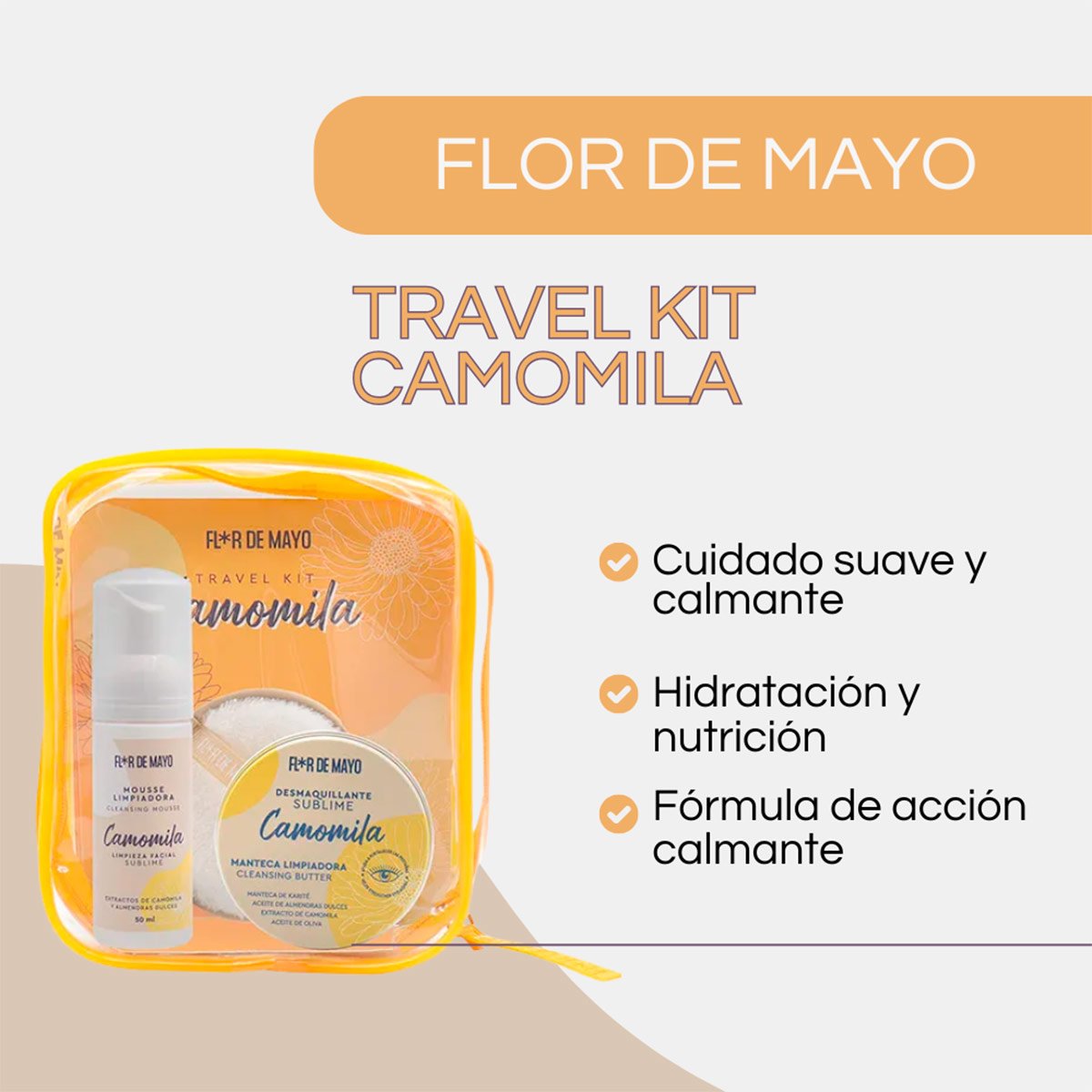 SET FLOR DE MAYO TRAVEL KIT CAMOMILA - 2
