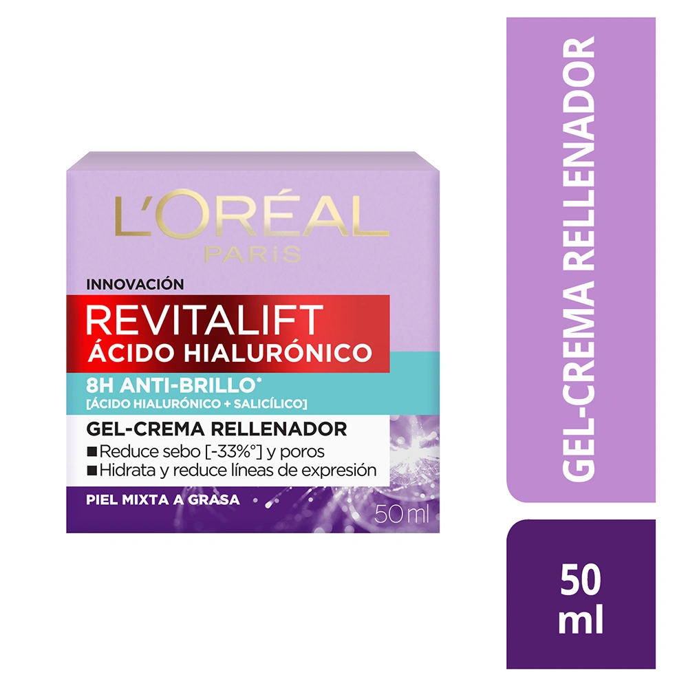 PACK L'ORÉAL CREMA GEL + GEL LIMPIADOR REVITALIFT - 3