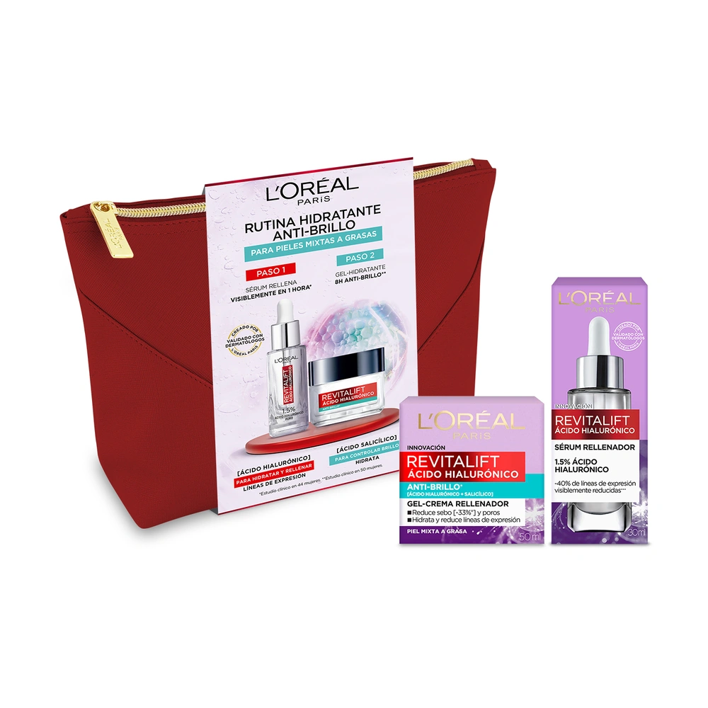 PACK L'ORÉAL SÉRUM ROSTRO +CREMA GEL REVITALIFT - 1