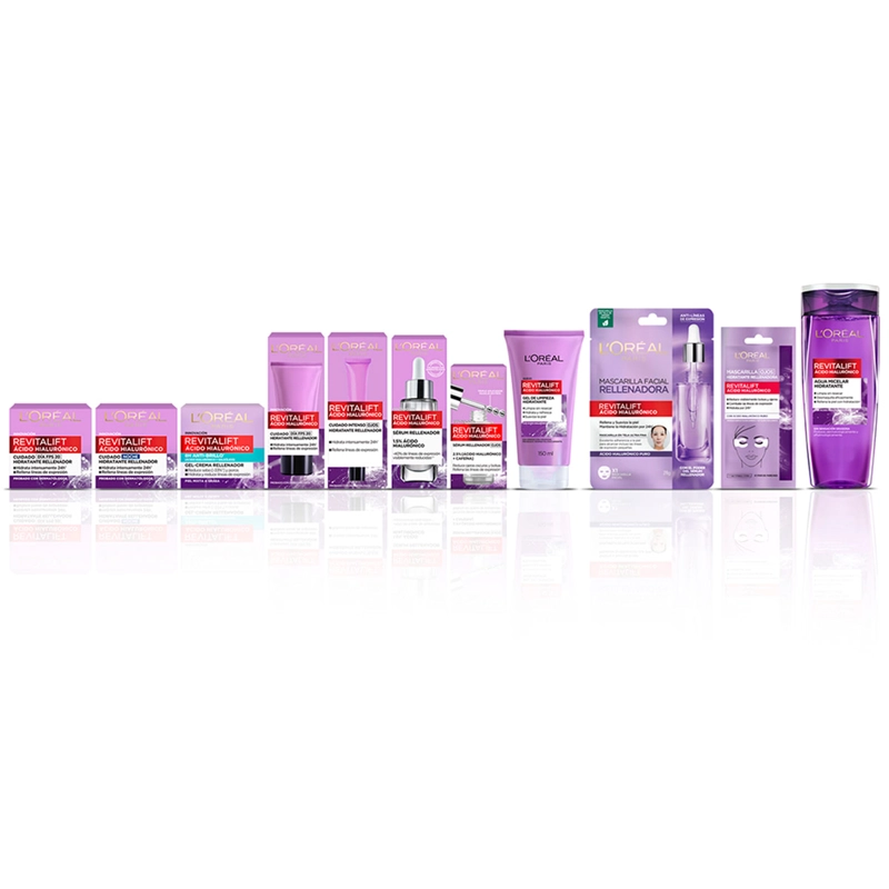 PACK L'ORÉAL PARIS SÉRUM ROSTRO + CREMA GEL REVITALIFT ÁCIDO HIALURÓNICO - 5