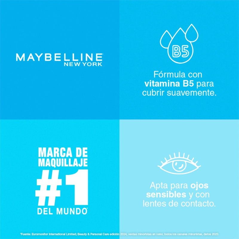 PACK MAYBELLINE MÁSCARA FIREWORK WATERPROOF + DELINEADOR LÍQUIDO TATTOO LINER 48H DEEP IN - 6