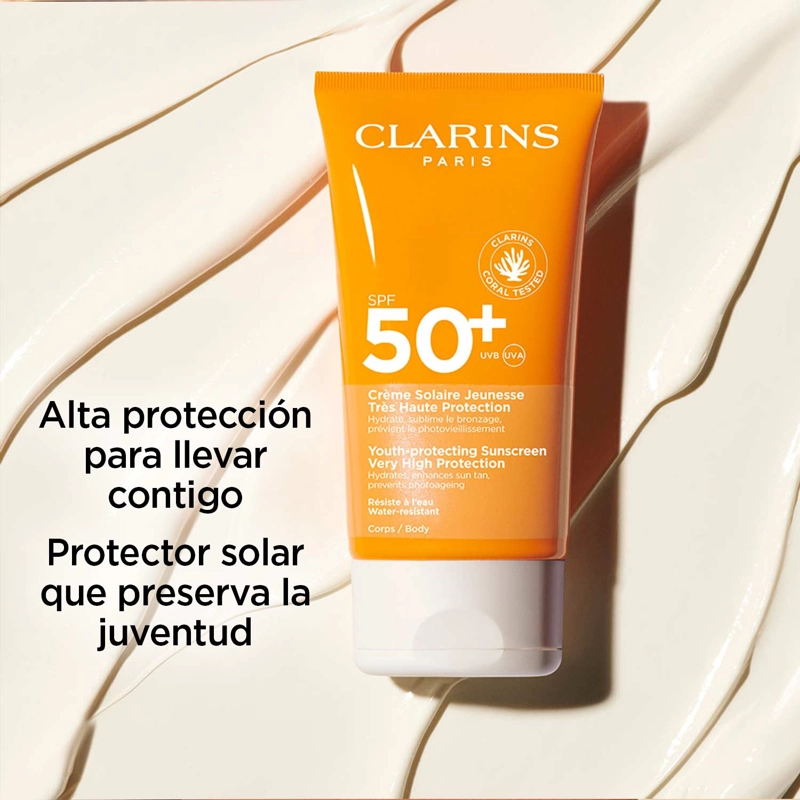 CLARINS CREMA SOLAR ANTIEDAD ALTA PROTECCIÓN SPF 50+ PARA EL CUERPO - 3