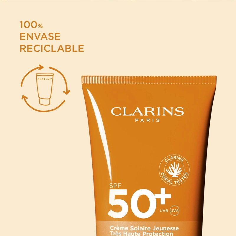 CLARINS CREMA SOLAR ANTIEDAD ALTA PROTECCIÓN SPF 50+ PARA EL CUERPO - 5