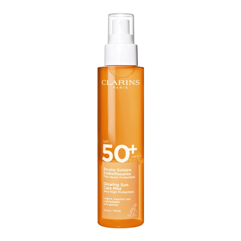 CLARINS GLOWING SUN CARE MIST BRUMA SOLAR SPF 50+ PARA EL CUERPO - 1