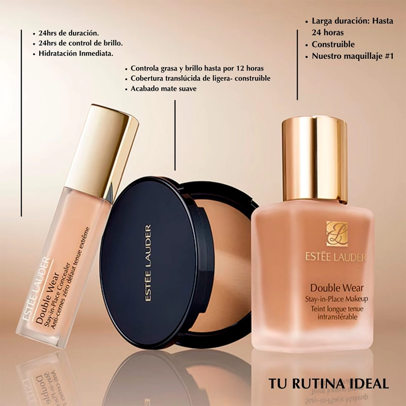 POLVO COMPACTO ESTÉE LAUDER DOUBLE WEAR STAY N PLACE MATTE TRANSLUCENT MEDIUM - 5