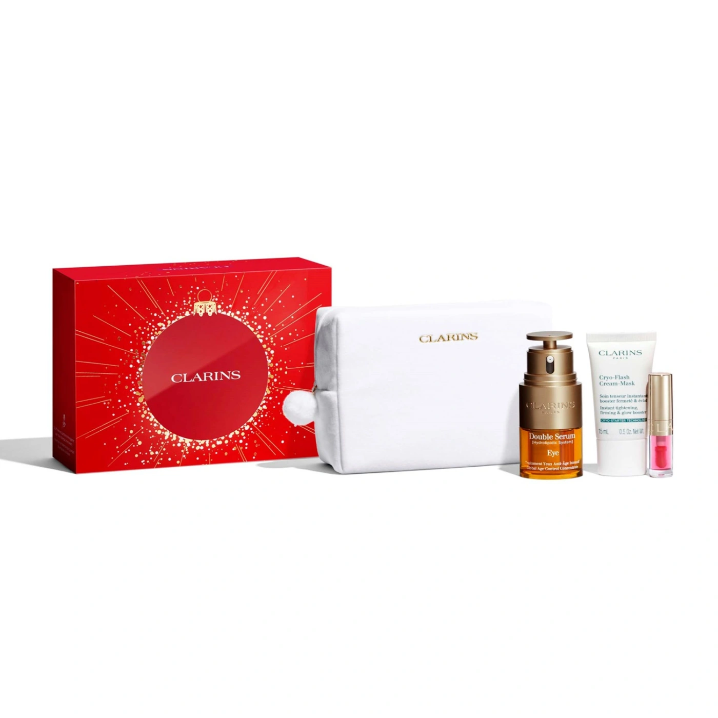 SET CLARINS DOUBLE SERUM EYE COLLECTION HOLIDAY - 1