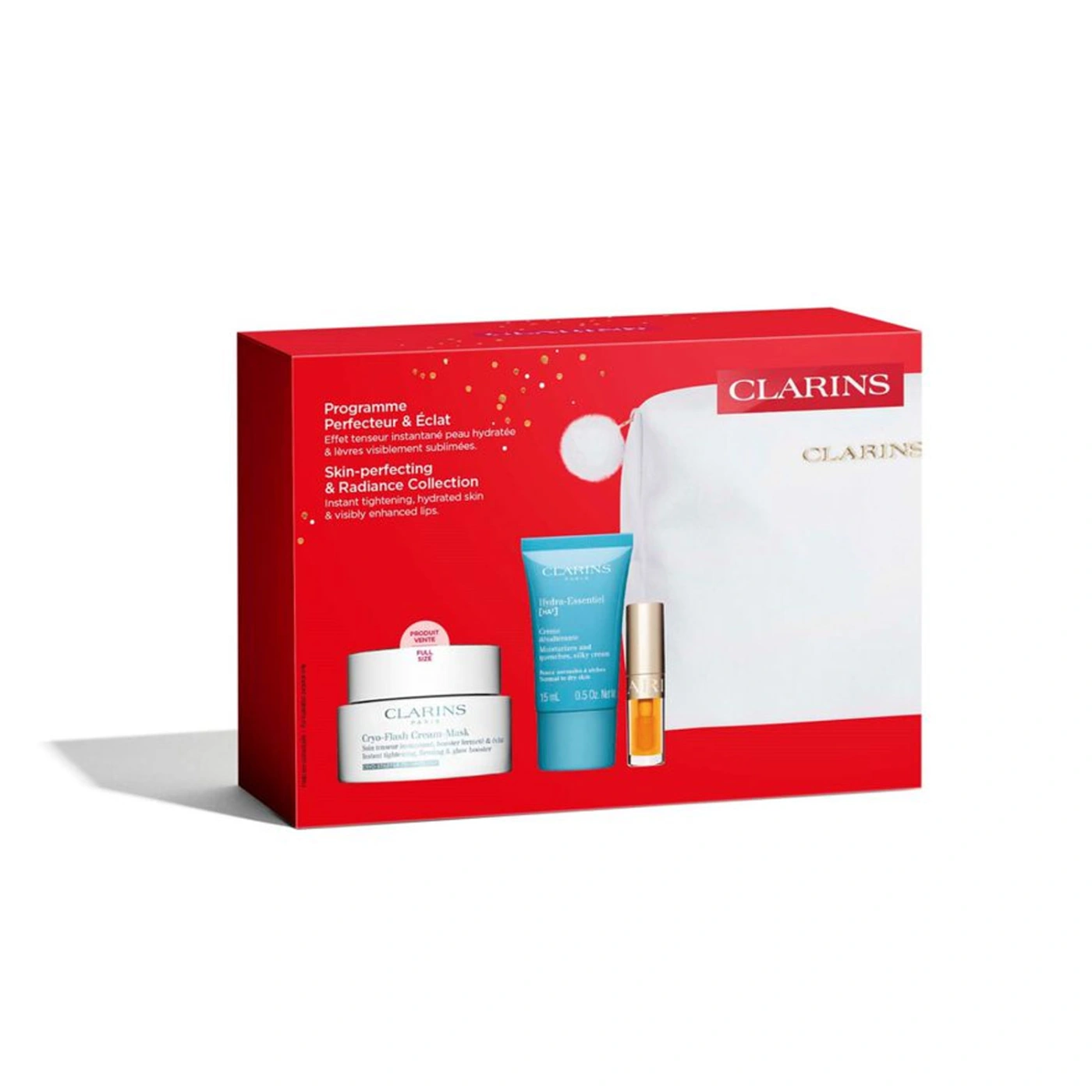 CLARINS CRYO-FLASH RADIANCE ROUTINE HOLIDAY SET - 3