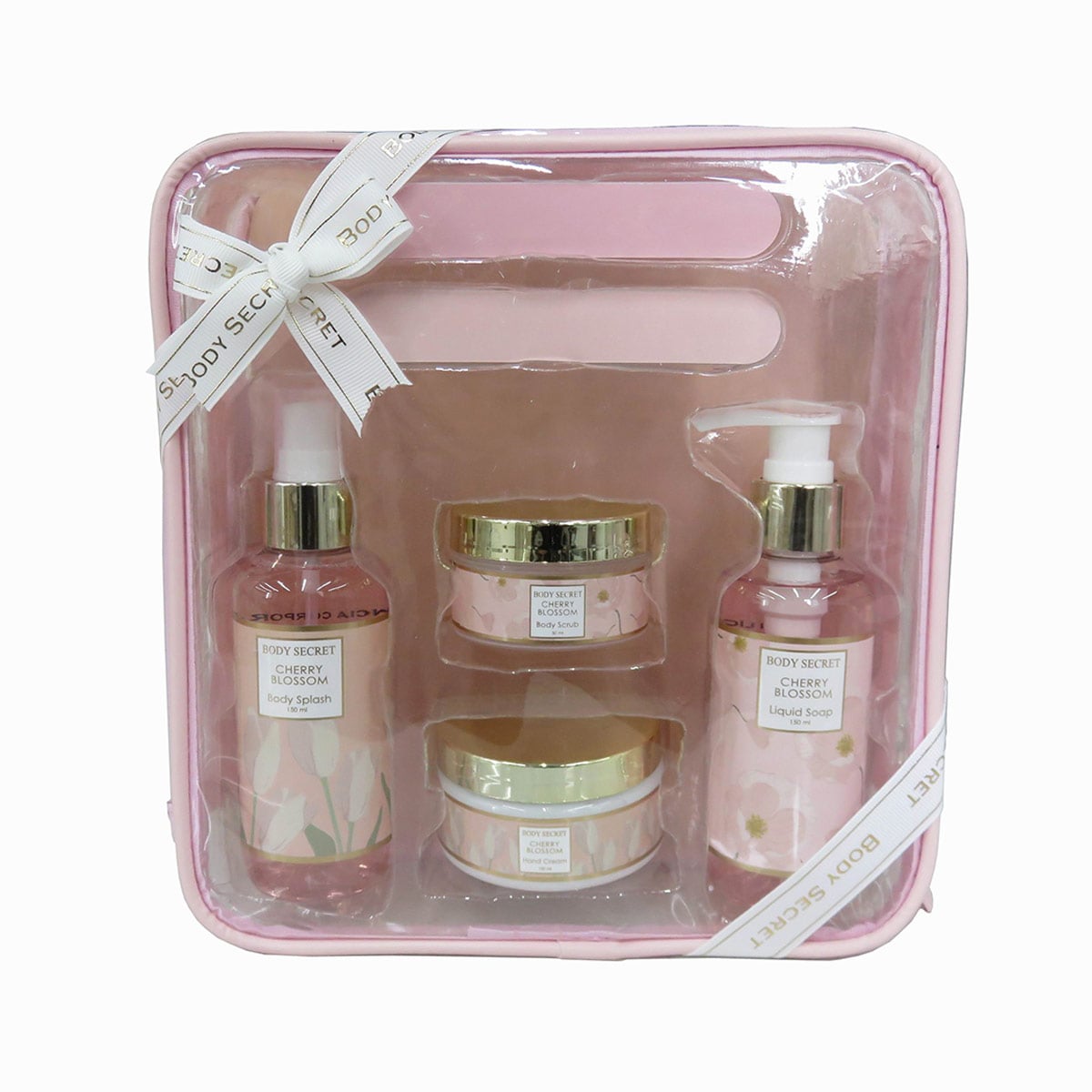 SET CUIDADO PERSONAL BODY SECRET FLORES TULIPANES 150ML + 150ML + 50ML + 100ML - 1
