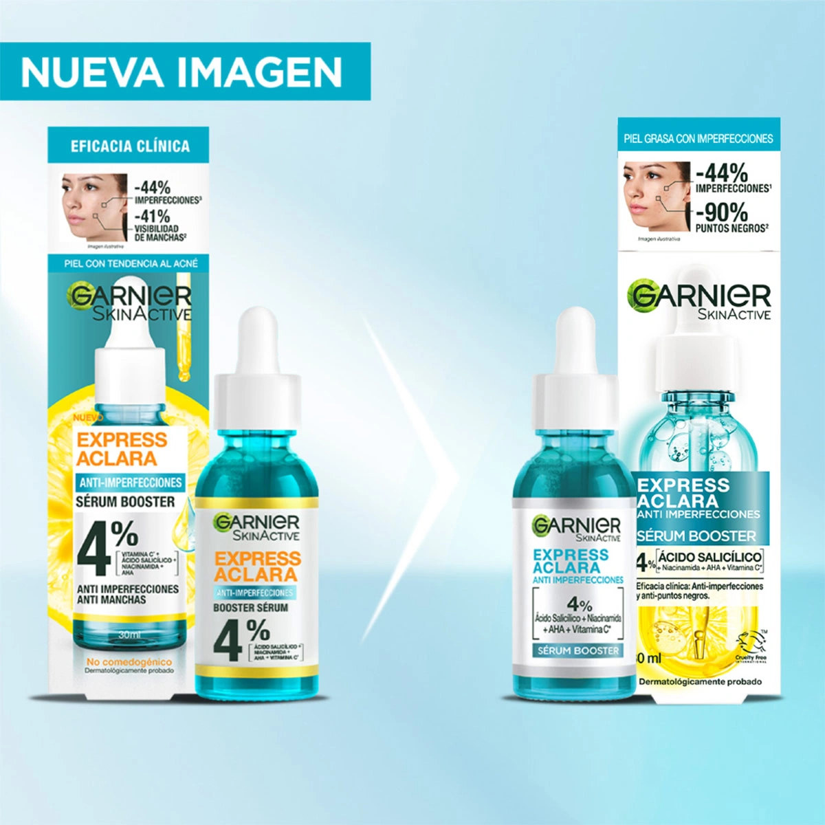 SÉRUM EXPRESS ACLARA ANTI IMPERFECCIONES GARNIER 30 ML - 4