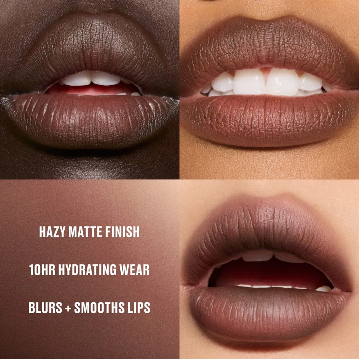 LABIAL MAC POWDER KISS HAZY MATTE CHESTNUT - 3