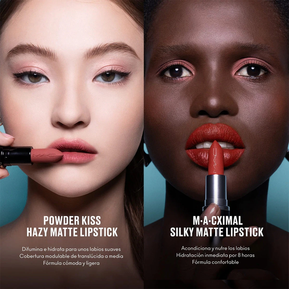 LABIAL MAC POWDER KISS HAZY MATTE CHESTNUT - 5