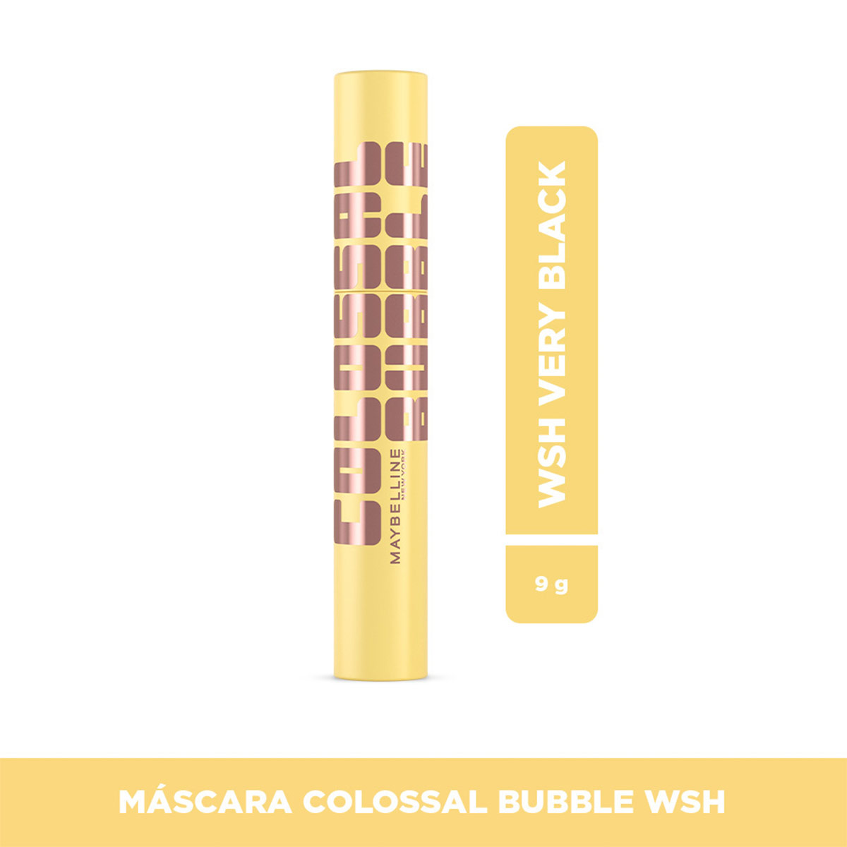 MÁSCARA DE PESTAÑAS LAVABLE MAYBELLINE COLOSSAL BUBBLE VERY BLACK - 6
