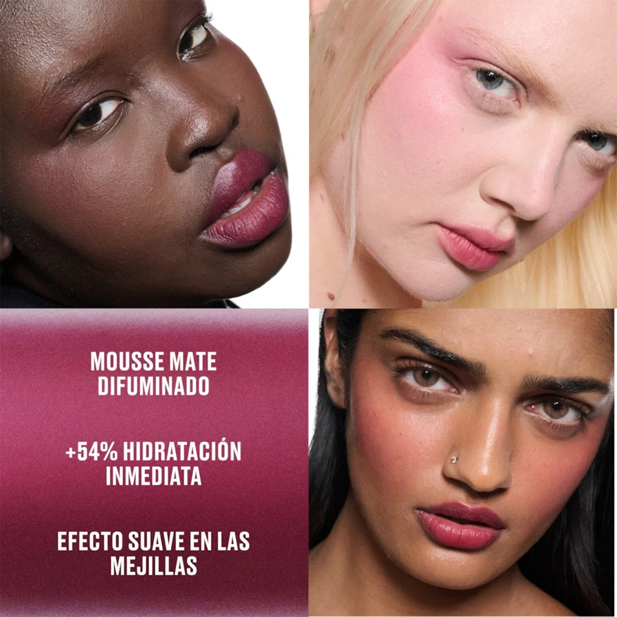 MOUSSE PARA LABIOS Y MEJILLAS MAC POWDER KISS BURNING LOVE - 2