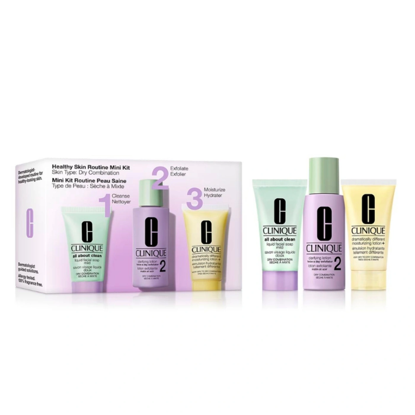 SET DE 3 PASOS CLINIQUE PARA PIEL MIXTA SECA - 1