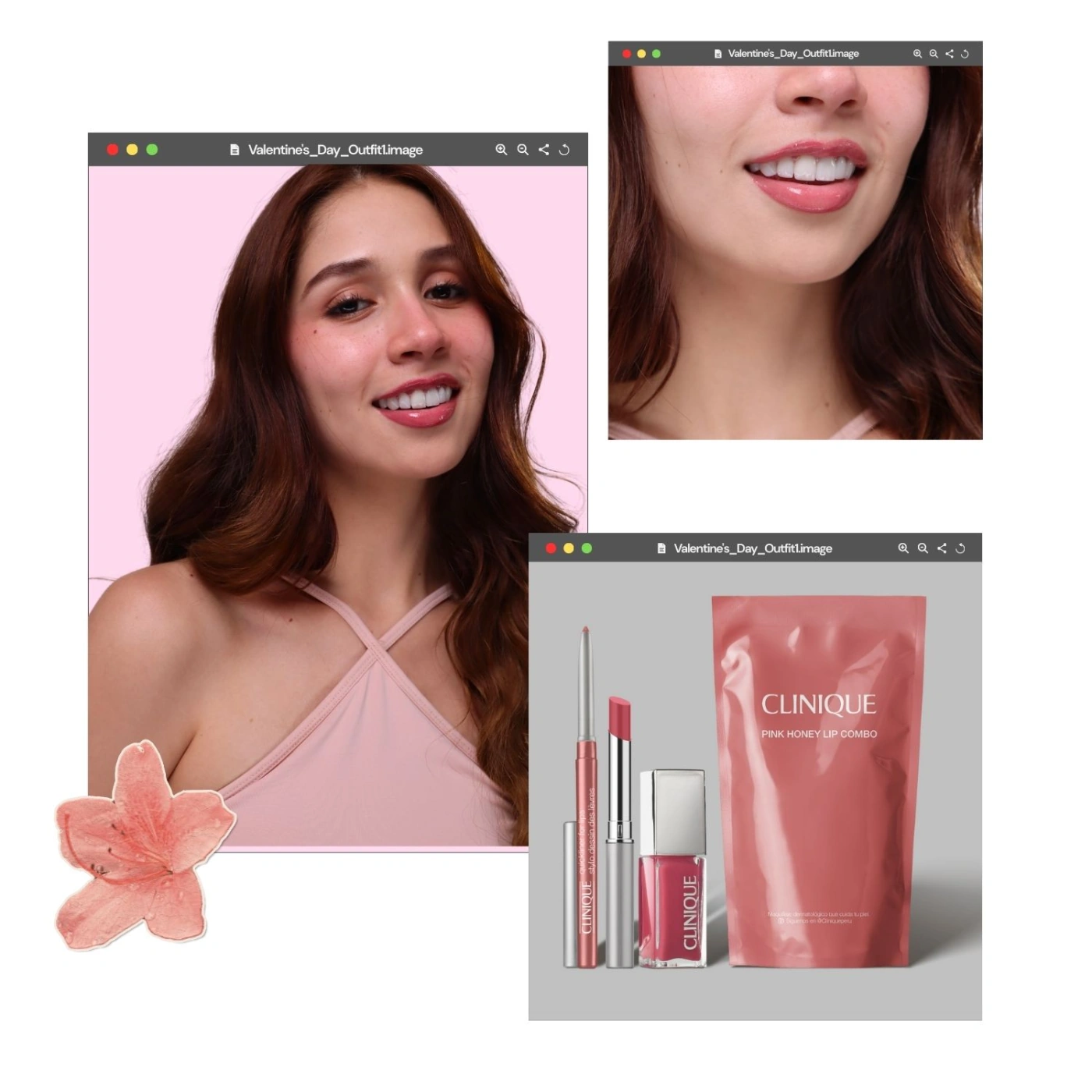 SET LIP COMBO CLINIQUE PINK HONEY - 4