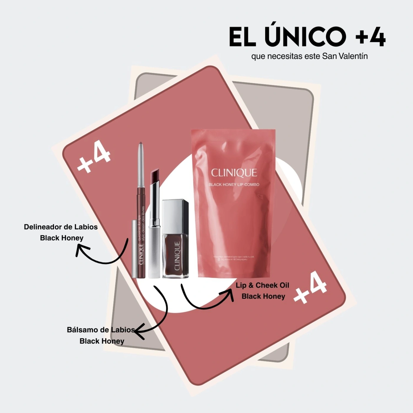 SET LIP COMBO CLINIQUE BLACK HONEY - 3