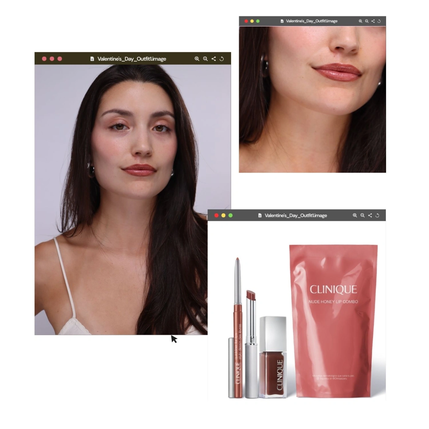 SET LIP COMBO CLINIQUE NUDE HONEY - 4