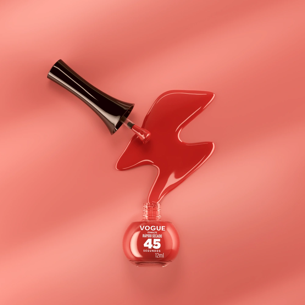 PACK VOGUE: ESMALTE SECADO RÁPIDO FUEGO PURO + BRILLO - 4