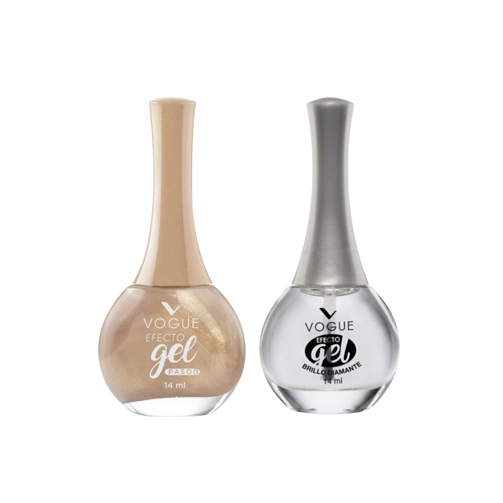 PACK VOGUE: ESMALTE GEL TONO TRIUNFO + BRILLO DIAMANTE - 1