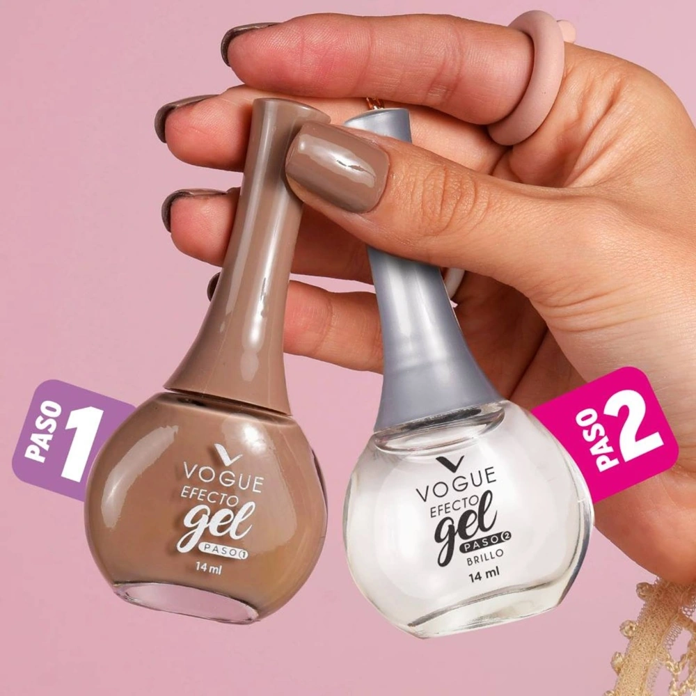 PACK VOGUE: ESMALTE GEL TONO TRIUNFO + BRILLO DIAMANTE - 2