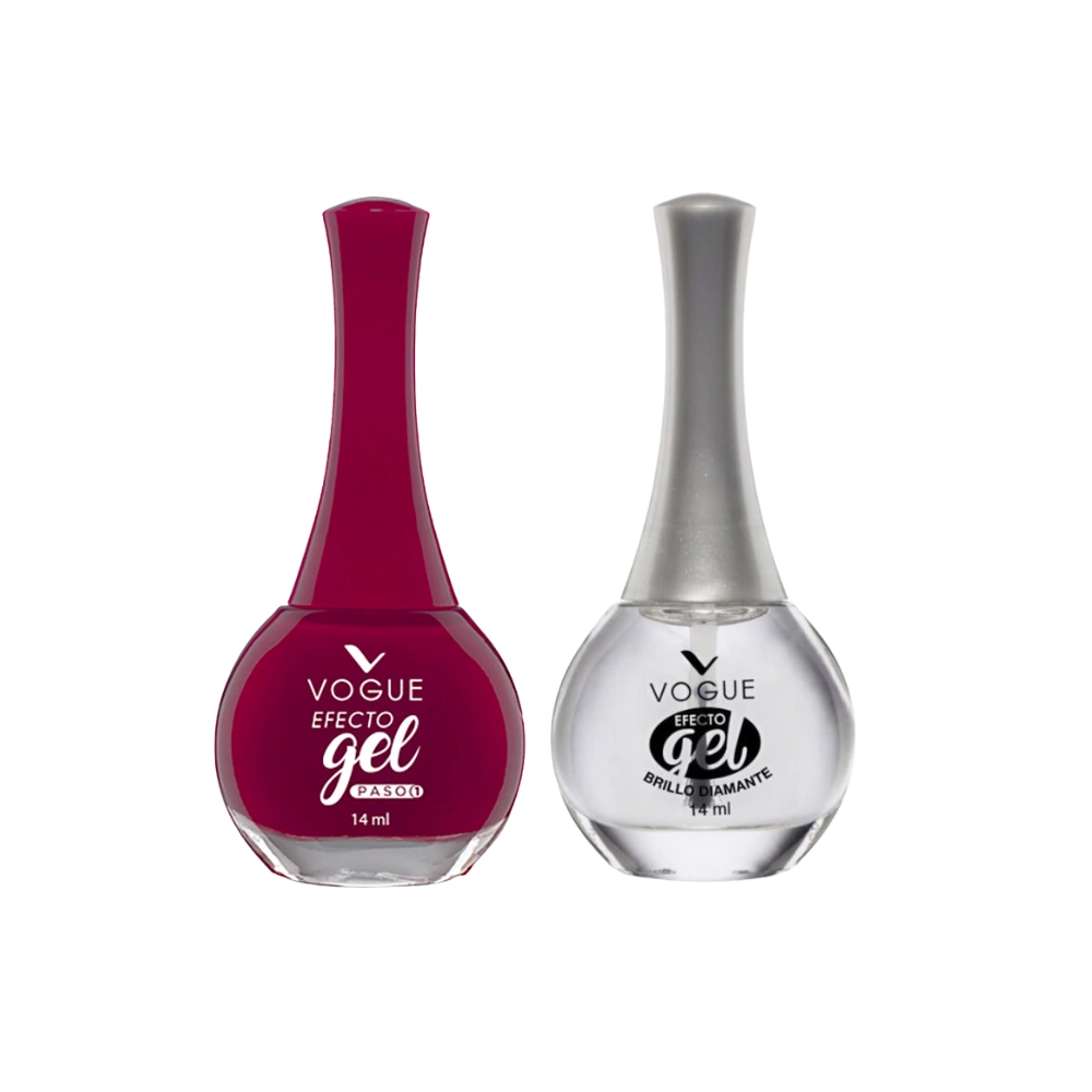 PACK VOGUE: ESMALTE GEL TONO VICTORIA + BRILLO DIAMANTE - 1