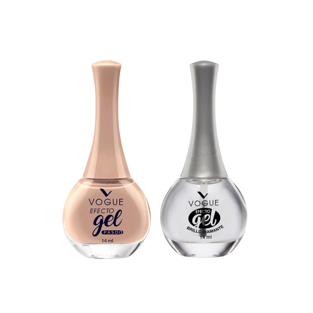 PACK VOGUE: ESMALTE EFECTO GEL TONO ARMONIA + BRILLO DIAMANTE - 1