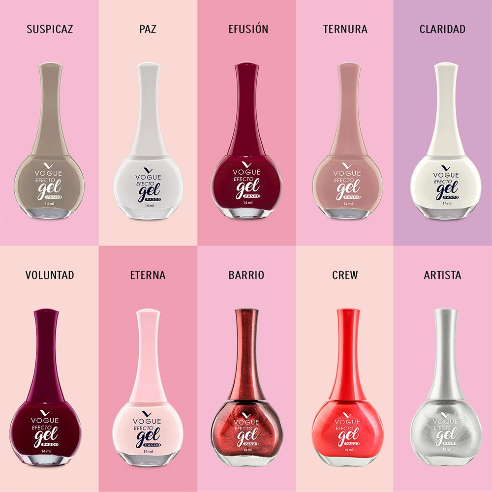 PACK VOGUE: ESMALTE EFECTO GEL TONO ARMONIA + BRILLO DIAMANTE - 7