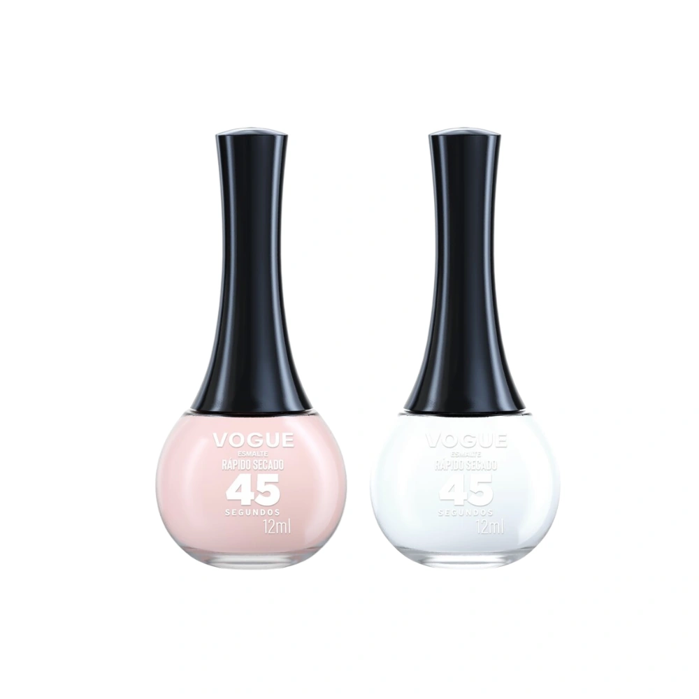 PACK VOGUE UÑAS FRANCESAS: ESMALTE SECADO RÁPIDO ENA-MORADA + BRISA TROPICAL - 1