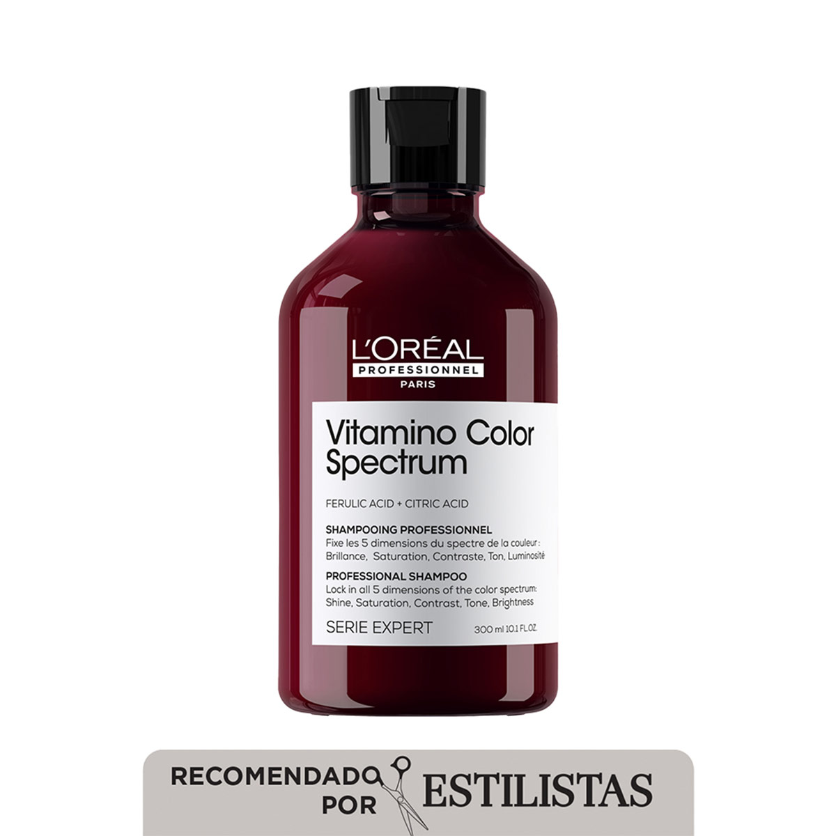 SET LOREAL PROFESSIONNEL VITAMINO COLOR SPECTRUM: SHAMPOO 300ML + SERUM 50ML + REGALO TERMO - 2