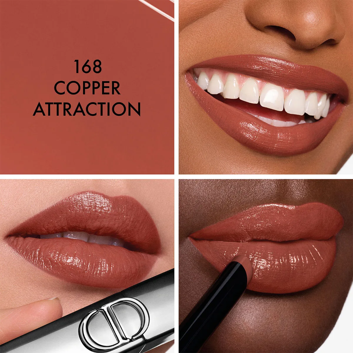 LABIAL EN BARRA DIOR ON STAGE ROUGE SHINE 168 COPPER ATTRACTION 2,2GR - 3