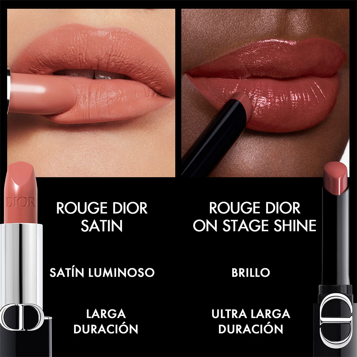 LABIAL EN BARRA DIOR ON STAGE ROUGE SHINE 222 CONFIDENT NUDE 2,2GR - 6