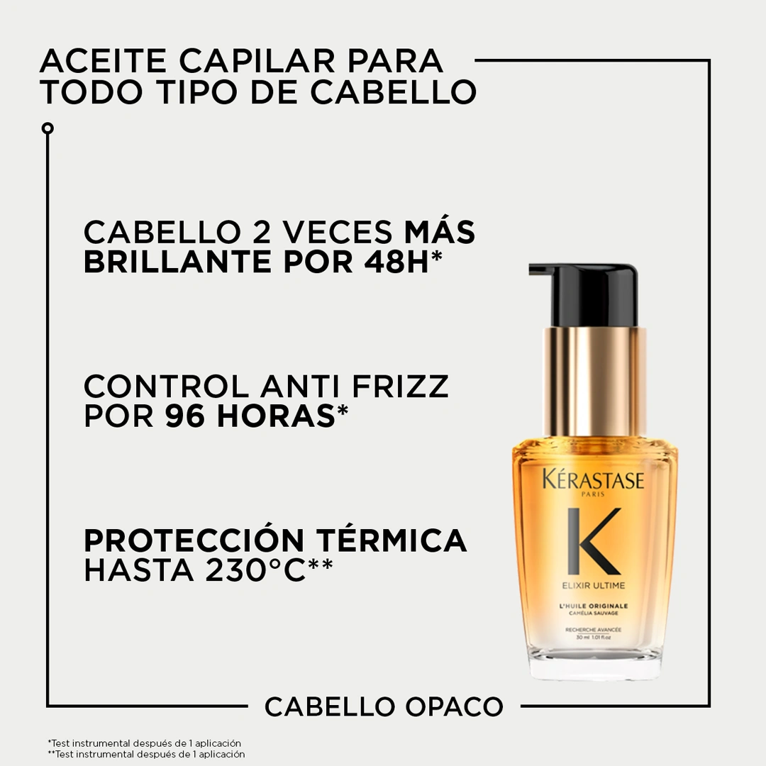 ACEITE CAPILAR KÉRASTASE ELIXER ULTIMATE 30ML - 4